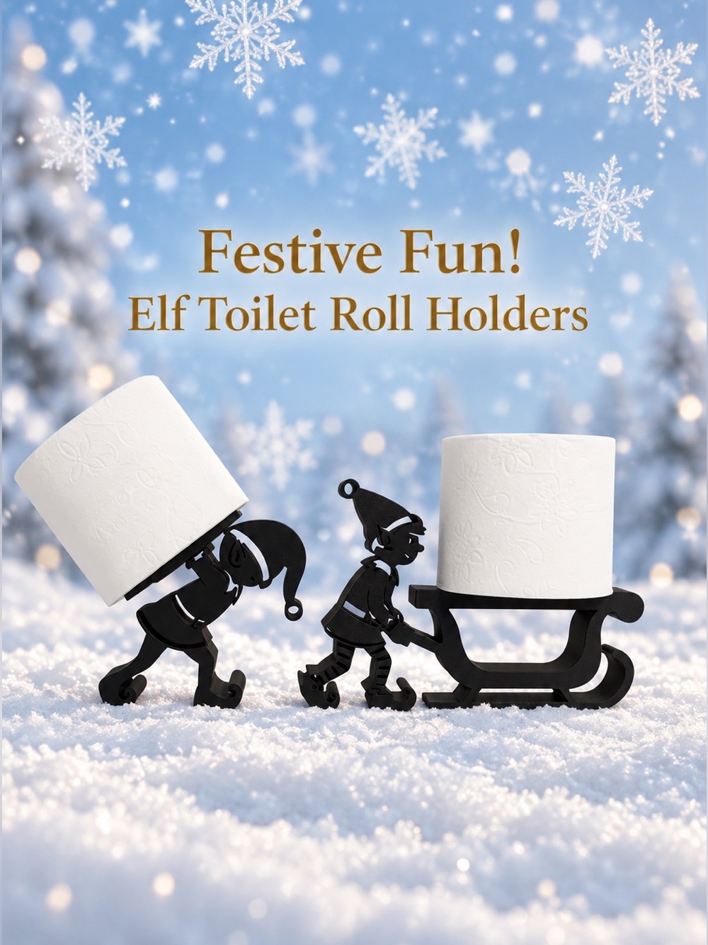Christmas Elf Toilet Paper Holders